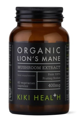KIKI HEALTH Organic Lion's Mane Mushroom Extract - Soplówka jeżowata (60 kaps.)