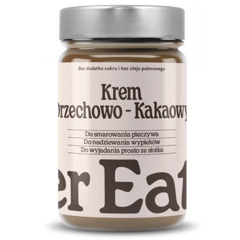 Krem orzechowo-kakaowy bez dodatku cukru Finer Eaters, 400g