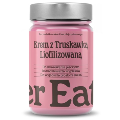 Krem z liofilizowaną truskawką bez dodatku cukru Finer Eaters, 400g