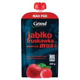 Mus jabłko truskawka Grand, 200g