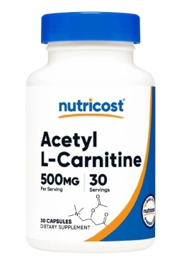 NUTRICOST Acetyl L-Carnitine - Acetyl-L-karnityna 500 mg (30 kaps.)