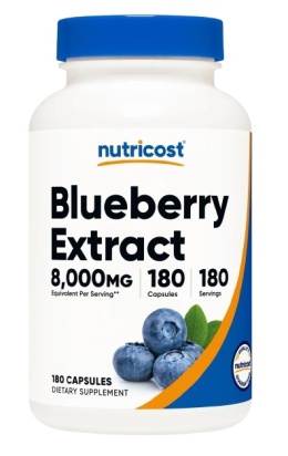 NUTRICOST Blueberry Extract 50:1 - Ekstrakt z borówki (180 kaps.)