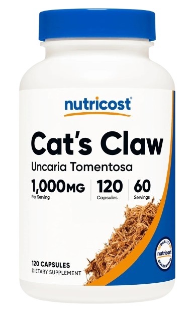 NUTRICOST Cats Claw 1000 mg - Ekstrakt z czarciego pazura (120 kaps.)