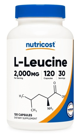 NUTRICOST L-Leucine 500 mg - L-leucyna (120 kaps.)