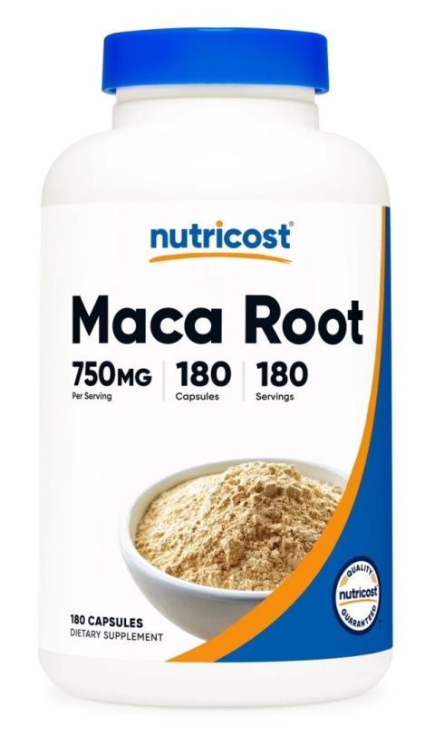 NUTRICOST Maca Root 750 mg - Korzeń maca (180 kaps.)