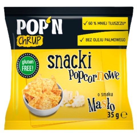 POP'N Chrup snacki popcornowe maślane Sante, 35g.