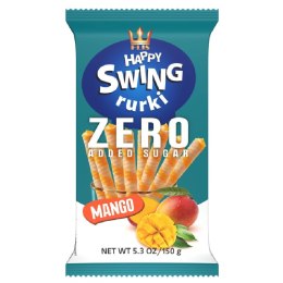 Rurki o smaku mango bez dodatku curku Happy Swing, 150g