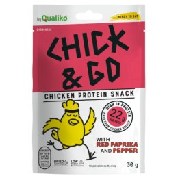 Suszony kurczak o smaku czerwonej papryki i pieprzu CHICK&GO, 30g