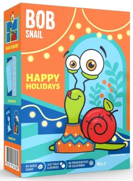 ZESTAW ŚWIĄTECZNY - PRZEKĄSKI OWOCOWE Z ZABAWKĄ I NAKLEJKĄ BEZ DODATKU CUKRÓW BEZGLUTENOWE 140 g - BOB SNAIL (PRODUKT SEZONOWY)