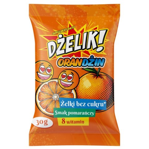 Żelki bez cukru o smaku pomarańczowym DŻELIK ORANDŻIN, Starpharma, 30g