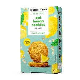 Ciasteczka owsiane z cytryną The Beginnings, 80g