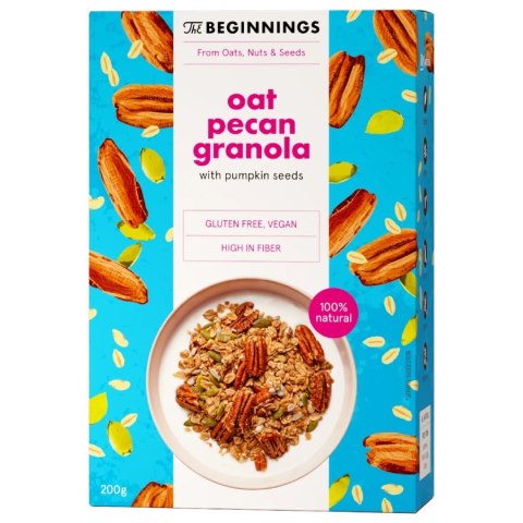 Granola owsiana z orzechami pecan The Beginnings, 200g