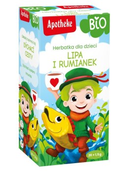 HERBATKA DLA DZIECI - LIPA, RUMIANEK I MIĘTA BIO (20 x 1,5 g) 30 g -APOTHEKE