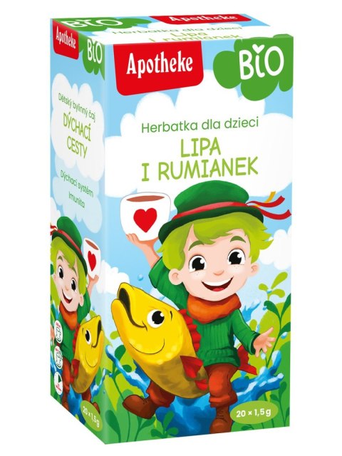 HERBATKA DLA DZIECI - LIPA, RUMIANEK I MIĘTA BIO (20 x 1,5 g) 30 g -APOTHEKE