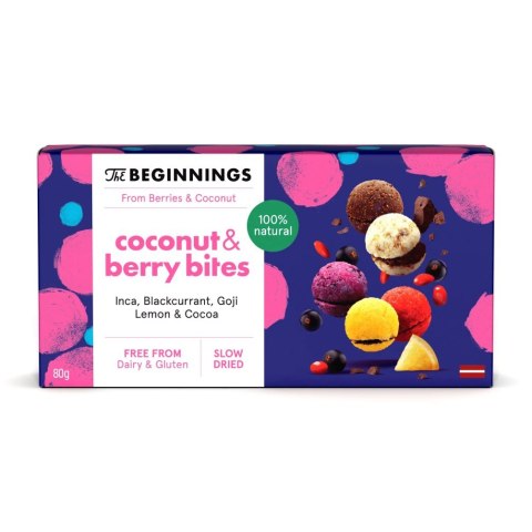 Makaroniki kokosowo - jagodowe The Beginnings, 80g