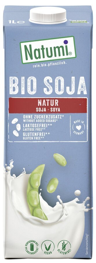 NAPÓJ SOJOWY BEZ DODATKU CUKRÓW BEZGLUTENOWY BIO 1 L - NATUMI