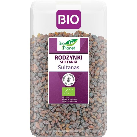 RODZYNKI SUŁTANKI BEZGLUTENOWE BIO 1 kg - BIO PLANET