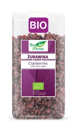 ŻURAWINA SŁODZONA CUKREM TRZCINOWYM BIO 400 g - BIO PLANET