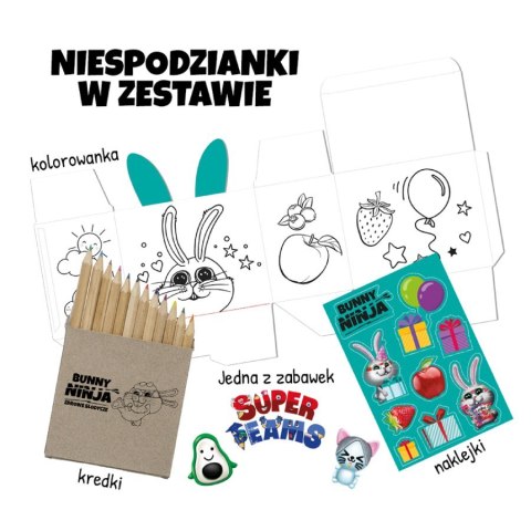 Zestaw owocowych słodyczy Bunny Ninja, 108g
