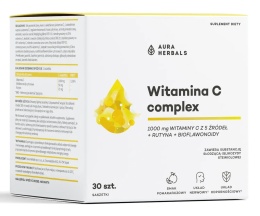 AURA HERBALS Witamina C Complex, 1000 mg (30 saszetek)