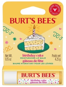 BURT'S BEES Birthday Cake Lip Balm - Balsam do ust z woskiem pszczelim Tort urodzinowy (4,25 g)