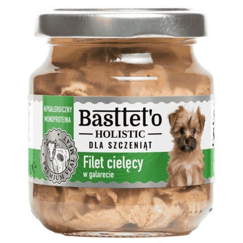 Filet cielęcy w galarecie dla szczeniąt BASTTETO HOLISTIC, 130g