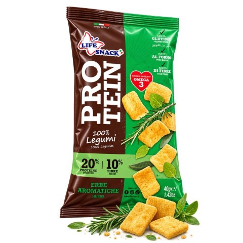 Przekąska proteinowa z ziołami LIFE PROTEIN, 40g