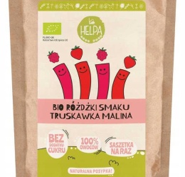 RÓŻDŻKI SMAKU MIX TRUSKAWKA - MALINA (LIOFILIZOWANE OWOCE) BIO (10 x 2 g) 20 g - HELPA