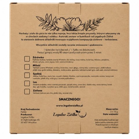 Zestaw herbat Legalne Ziółka, 3*75g