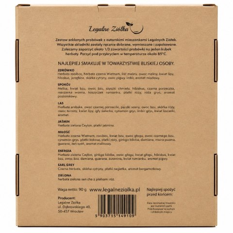 Zestaw herbat Legalne Ziółka, 90g