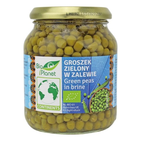 GROSZEK ZIELONY W ZALEWIE BIO 350 g (230 g) (SŁOIK) - BIO PLANET