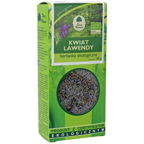 HERBATKA KWIAT LAWENDY BIO 50 g - DARY NATURY