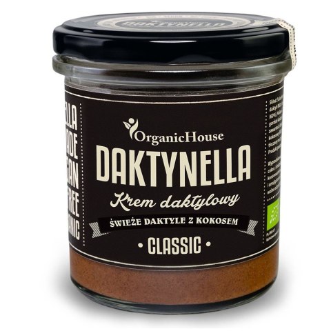 KREM KOKOS - DAKTYLE MEDJOOL CLASSIC BEZGLUTENOWY BIO 280 g - ORGANICHOUSE (DAKTYNELLA)