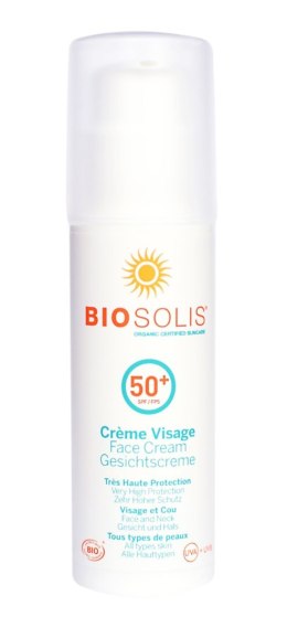 KREM PRZECIWSŁONECZNY DO TWARZY SPF 50+ ECO 50 ml - BIOSOLIS (PRODUKT SEZONOWY)
