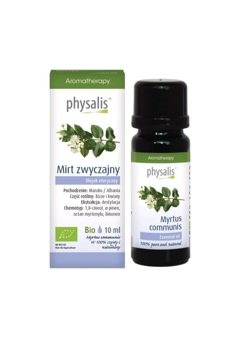 OLEJEK ETERYCZNY MIRT ZWYCZAJNY BIO 10 ml - PHYSALIS