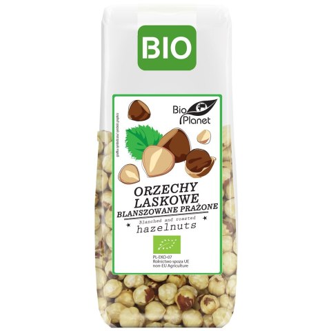 ORZECHY LASKOWE BLANSZOWANE PRAŻONE BIO 100 g - BIO PLANET