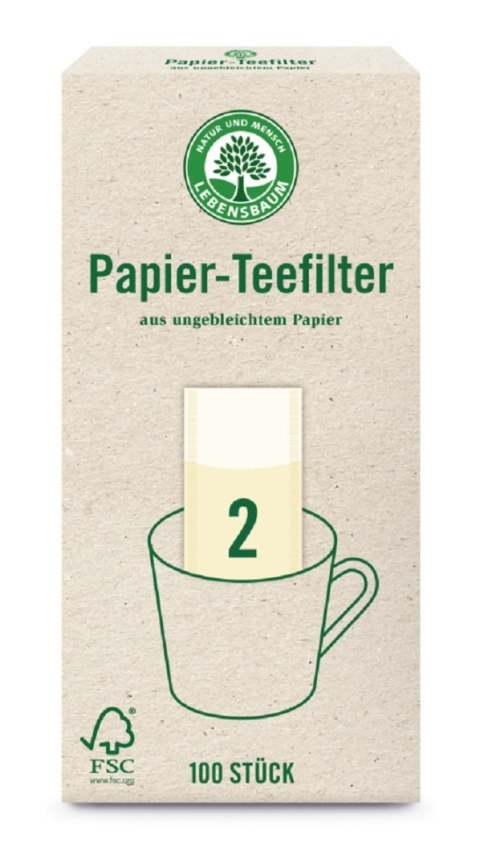 SASZETKI DO PARZENIA HERBATY ROZMIAR 2 - MAŁE (100 szt.) - LEBENSBAUM