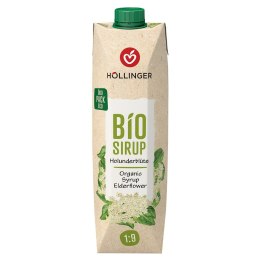 SYROP O SMAKU KWIATÓW CZARNEGO BZU BIO 1 L - HOLLINGER