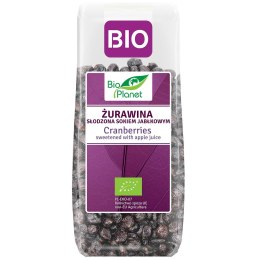 ŻURAWINA SŁODZONA SOKIEM JABŁKOWYM BIO 100 g - BIO PLANET