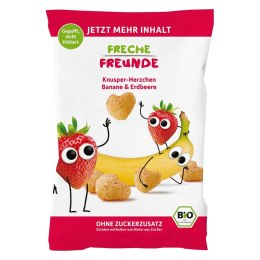 CHRUPKI KUKURYDZIANE BANANOWO - TRUSKAWKOWE BEZ DODATKU CUKRÓW OD 1 ROKU BIO 30 g - FRECHE FREUNDE