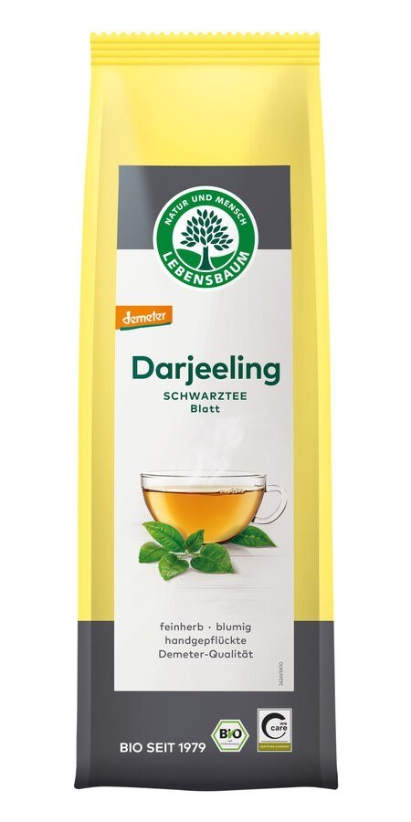 HERBATA CZARNA LIŚCIASTA DARJEELING DEMETER BIO 75 g - LEBENSBAUM