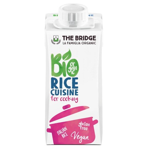 KREM RYŻOWY DO GOTOWANIA BEZ DODATKU CUKRÓW BEZGLUTENOWY BIO 200 ml - THE BRIDGE
