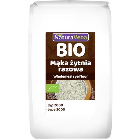 MĄKA ŻYTNIA TYP 1850 BIO 1 kg - NATURAVENA