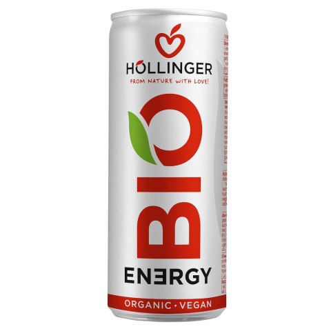 NAPÓJ ENERGETYZUJĄCY O SMAKU JABŁKO - JEŻYNA BIO 250 ml - HOLLINGER