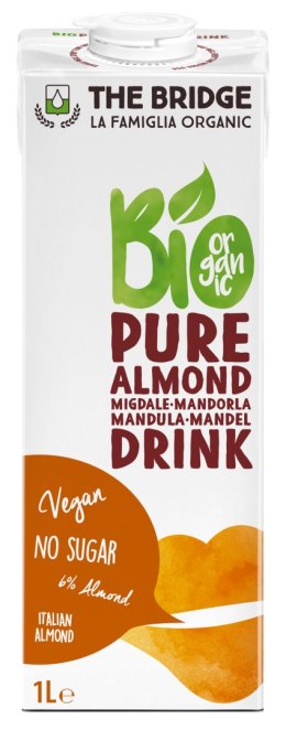 NAPÓJ MIGDAŁOWY 6 % BEZ CUKRU BEZGLUTENOWY BIO 1 L - THE BRIDGE