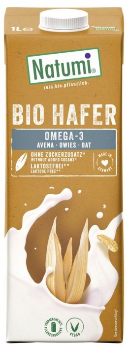 NAPÓJ OWSIANY OMEGA-3 BEZ DODATKU CUKRÓW BIO 1 L - NATUMI