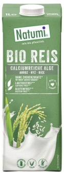 NAPÓJ RYŻOWY Z ALGAMI MORSKIMI (WAPŃ) BEZ DODATKU CUKRÓW BEZGLUTENOWY BIO 1 L - NATUMI