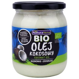 OLEJ KOKOSOWY BEZWONNY BIO 465 ml - NATURAVENA