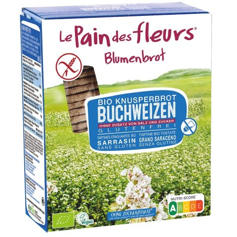 PIECZYWO CHRUPKIE PROTEINOWE GRYCZANE BEZ DODATKU SOLI I CUKRU BEZGLUTENOWE BIO 150 g - LE PAIN DES FLEURS