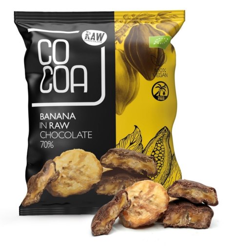 BANANY W CZEKOLADZIE SUROWEJ BIO 70 g - COCOA